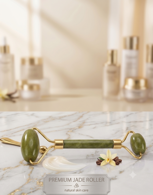 Roller de Jade – Potencia tu Sérum y Drena la Inflamación para una Piel Más Firme